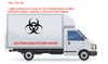 QINGLING ISUZU 4x2/ 700P 190HP medical waste transfer vehicle QL1110ANLAY