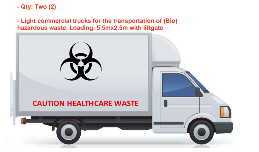 QINGLING ISUZU 4x2/ 700P 190HP medical waste transfer vehicle QL1110ANLAY