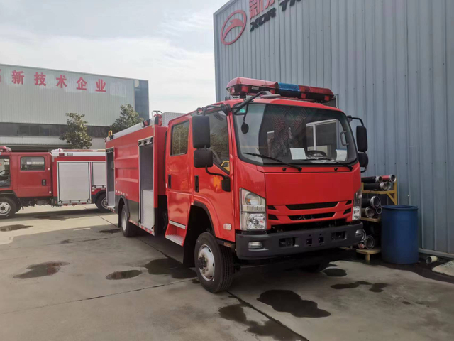 Qingling ISUZU 4X2 4000L Fire truck E6